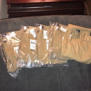 5 pair khaki school pants